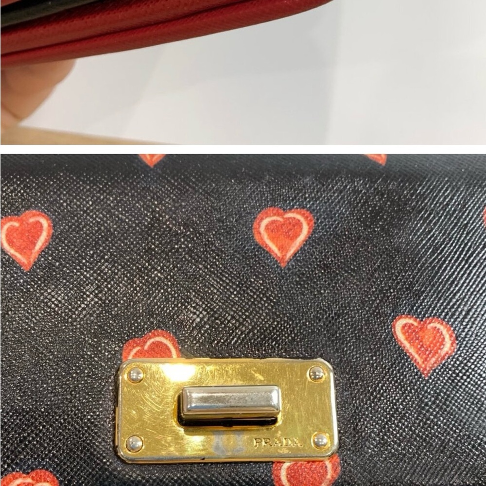 ❤️❤️PRADA Y2K Heart Wallet Authentic - Picture 3 of 5